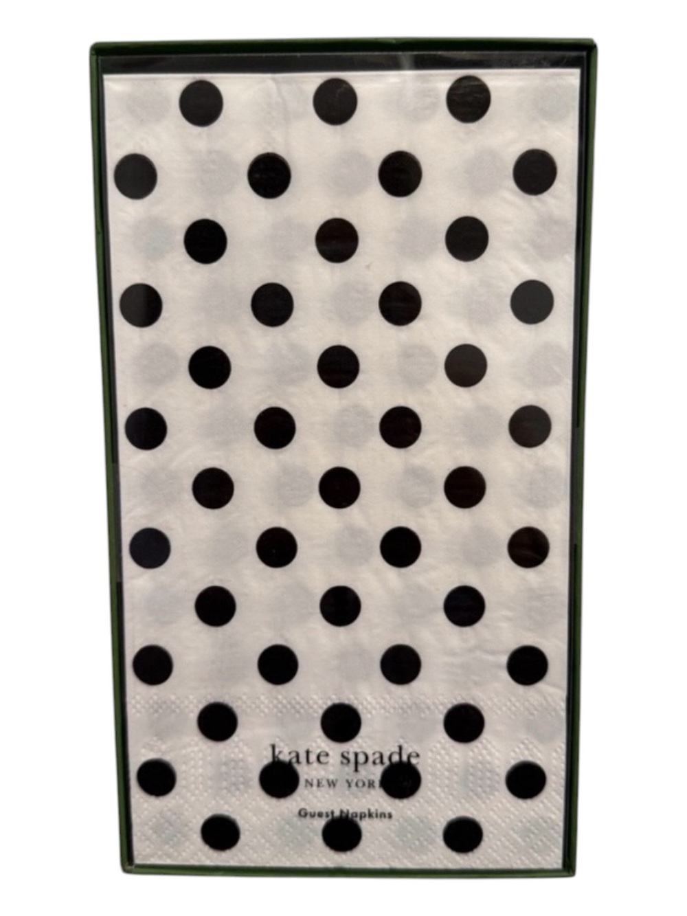 🆕 Kate Spade Black Dot Guest Napkins